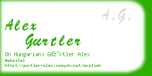 alex gurtler business card